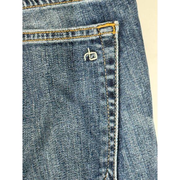 RAG & BONE Women's Dre Mid-Rise Straight Leg Denim Jeans Amelie Blue Size 27 - Picture 9 of 13